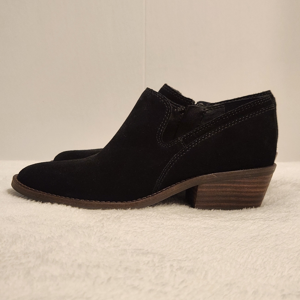 🍀Lucky Brand Feltyn Black Suede Booties Size 5.5 - Picture 12 of 12